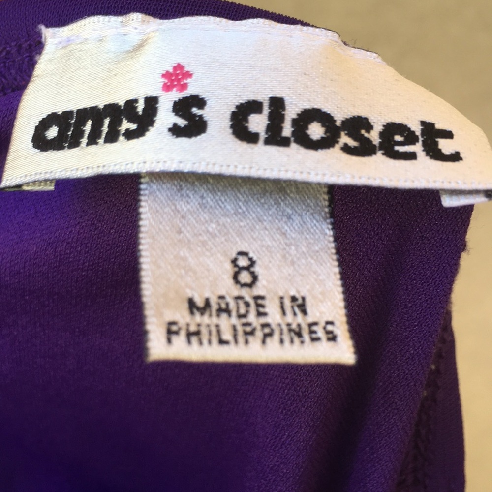 Amy’s Closet Deep Violet Formal Dress - Picture 7 of 7